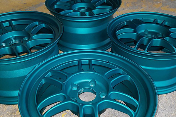 An image of some wheels we powder coated