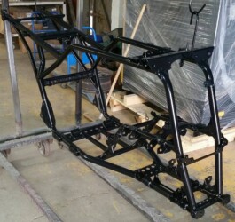 An image of a metal buggy we powder coated