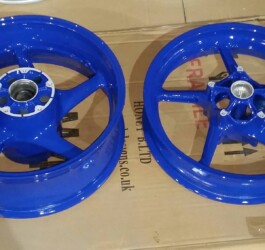 An image of some wheels we powder coated