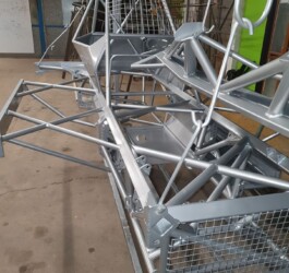 An image of a metal buggy we powder coated